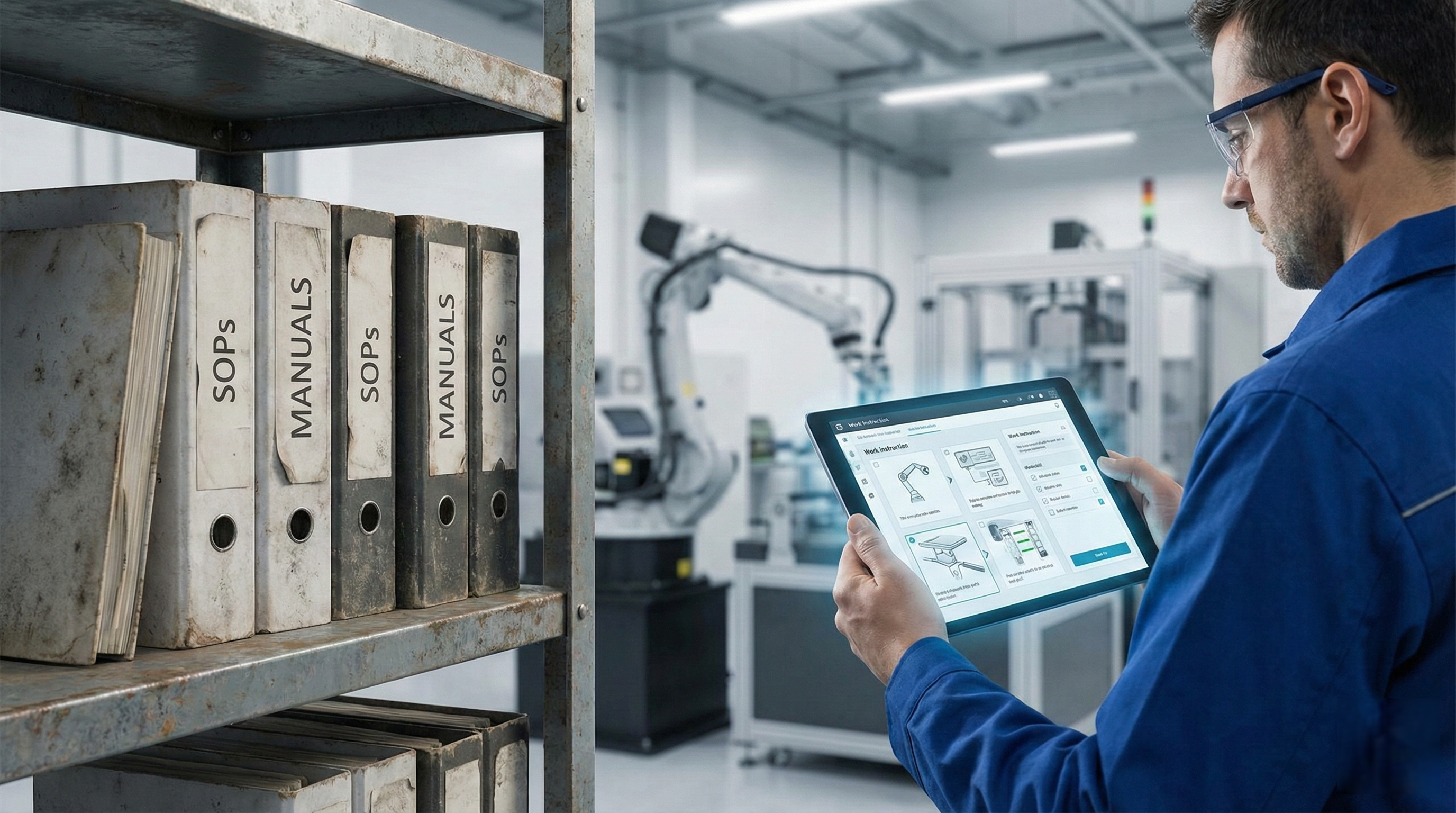 Digital work instructions vs paper SOPs